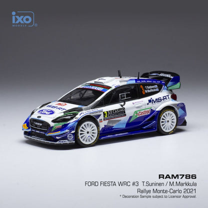 Available To Order – Ford Fiesta WRC #3 Rally Monte Carlo 2021 T.Suninen/J.Markkula 1:43 IXO Model (IXO RAM786)