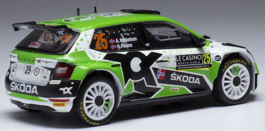 Available To Order – Skoda Fabia Rally 2 EVO #25 Rally Monte Carlo 2021 A.Mikkelsen/O.Floene 1:43 IXO Model (IXO RAM788)