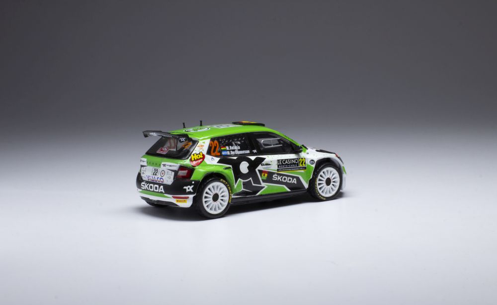 Available To Order – Skoda Fabia Rally 2 EVO #22 Rally Monte Carlo 2021 M.B Wilkinson/M.Der Ohannesian 1:43 IXO Model (IXO RAM789)