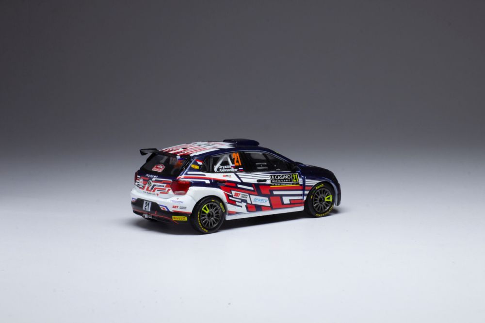 Available To Order – VW Polo GTI R5 #21 Rally Monte Carlo 2021 N.Gryazin/K.Aleksandrov 1:43 IXO Model (IXO RAM793)