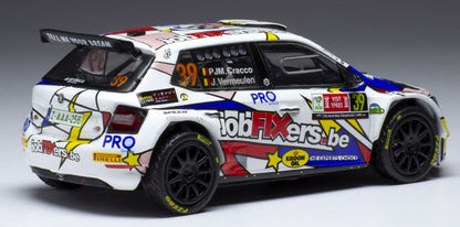 Available To Order – Skoda Fabia Rally 2 EVO #39 Rally Ypres 2021 P.J.M.Cracco/L.Vermeulen 1:43 IXO Model (IXO RAM807)