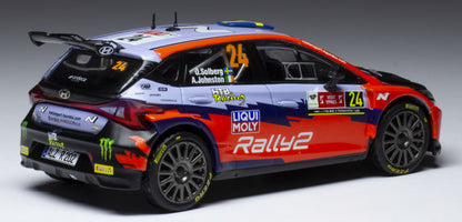 Available To Order – Hyundai i20 N Rally 2 #24 Rally Ypres 2021 O.Solberg/A.Johnston 1:43 IXO Model (IXO RAM813)