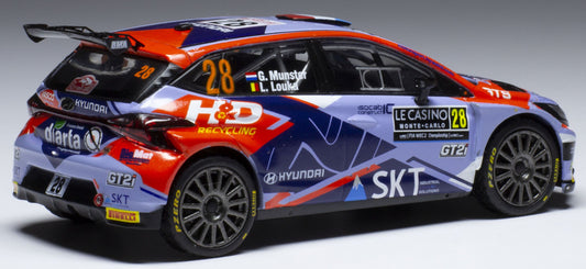 Available To Order – Hyundai i20 N Rally1 #28 WRC Rally Monte Carlo 2022 G.Munster/L.Louka 1:43 IXO Model (IXO RAM836)