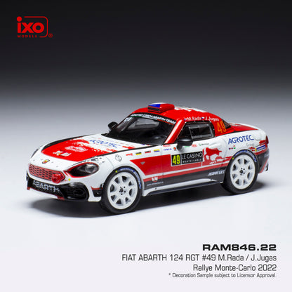 Available To Order – Fiat Abarth 124 RGT #49 WRC Monte Carlo 2022 M.Rada/J.Jugas 1:43 IXO Model (IXO RAM846)