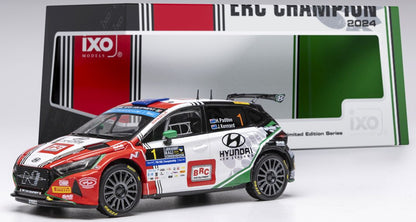 Available To Order – Hyundai i20 N Rally 2 Rali Ceredigion 2024 #1 Paddon/Kennard 1:43 IXO Model (IXO RAM952B)