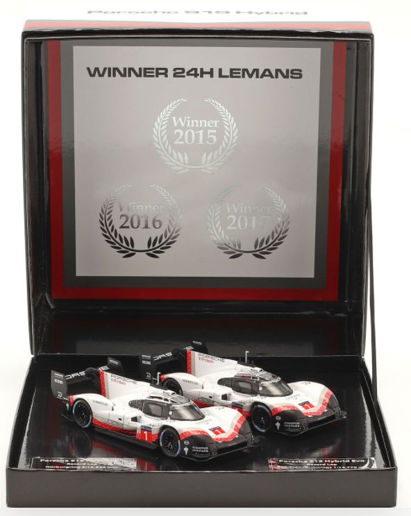 Available To Order – Porsche 919 Hybrid #2 Tribute Set Record Laps Nurburgring & Spa 2018 1:43 IXO Model (IXO SP919-SET1)