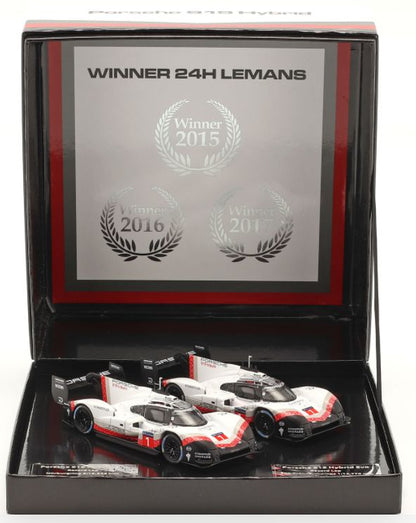 Available To Order – Porsche 919 Hybrid #2 Tribute Set Record Laps Nurburgring & Spa 2018 1:43 IXO Model (IXO SP919-SET1)