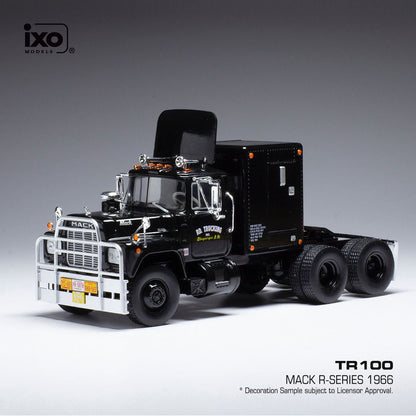 Available To Order – Mack R-Series Black 1966 w/Rear Cabin 1:43 IXO Model (IXO TR100)
