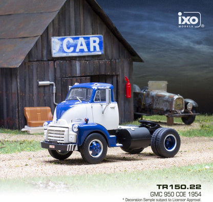 Available To Order – GMC 950 COE White/Blue 1954 1:43 IXO Model (IXO TR150)