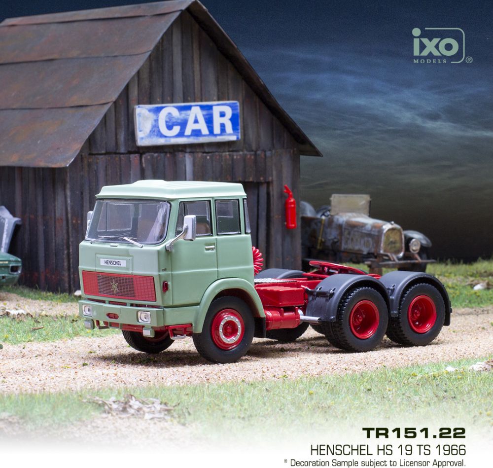 Available To Order – Henschel HS 19 TS Green 1966 1:43 IXO Model (IXO TR151)