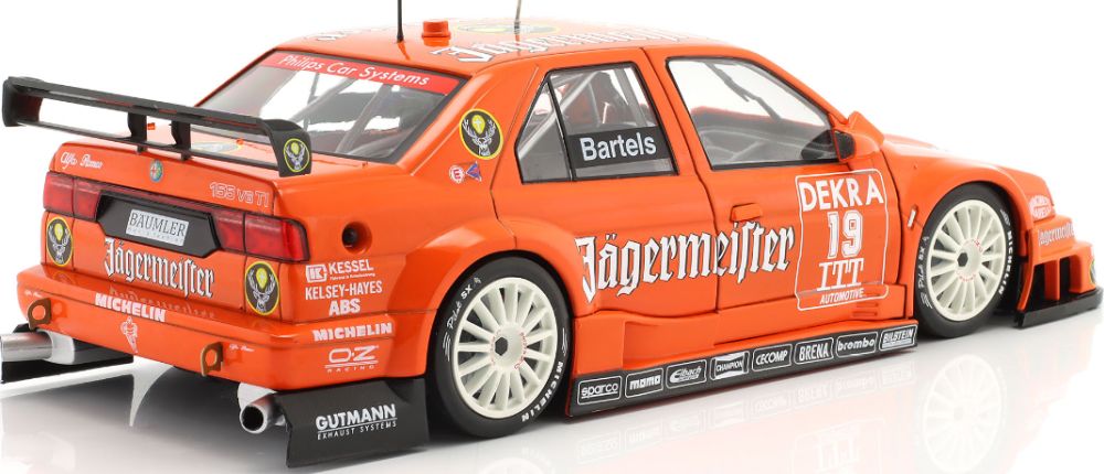 Available To Order – Alfa Romeo 155 V6 TI Jagermeister DTM/ITC 1995 Michael Bartels #19 1:18 IXO Model (IXO W1801002)