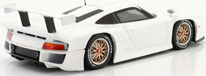 Available To Order – Porsche 911 GT1 Street Version Plain Body Edition 1997 White 1:18 IXO Model (IXO W18012003)