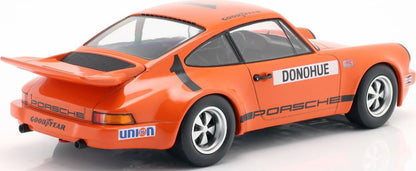 Available To Order – Porsche 911 Carrera 3.0 RSR Orange #1 Mark Donohue IROC Champion 1975 1:18 IXO Model (IXO W18016001)