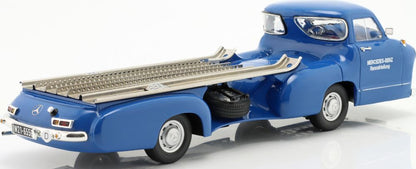 Available To Order – Mercedes Benz 'The Blue Wonder' Mercedes Racing Transporter 1955 1:18 IXO Model (IXO W1801701)