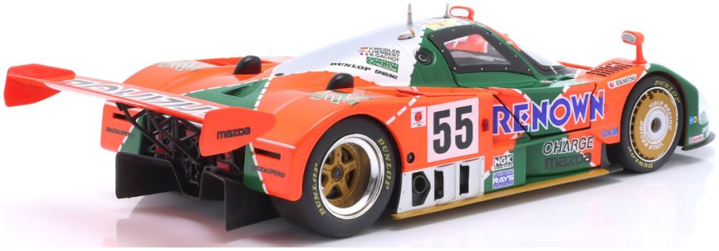 Available To Order – Mazda 787B #55 Winner 24h Le Mans 1991 Weidler/Herbert/Gachot w/Collectors Box 1:18 IXO Model (IXO W1802701C)