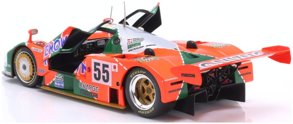 Available To Order – Mazda 787B #55 Winner 24h Le Mans 1991 Weidler/Herbert/Gachot w/Collectors Box 1:18 IXO Model (IXO W1802701C)