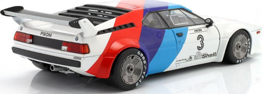 Available To Order – BMW M1 Procar #3 M1 Procar Series 1979 Didier Pironi Werksdesign w/M-Stripes 1:18 IXO Model (IXO W1803006)