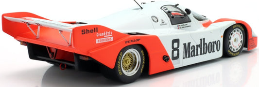 Porsche 956 KH #8 2nd 1000km Silverstone 1983 Wollek/Johansson (Decals Applied) 1:18 IXO Model (view 2)