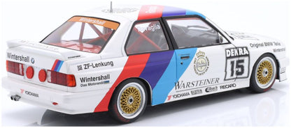 Available To Order – BMW M3 (E30) #15 DTM Champion 1989 Roberto Ravaglia 1:18 IXO Model (IXO W18038002C)