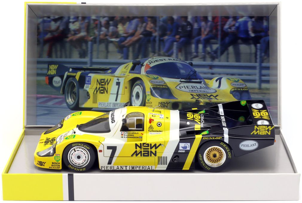 Available To Order – Porsche 956 LH #7 New-Man Winner 24h Le Mans 1984 Team Pescarolo/Ludwig/Johansson 1:18 IXO Model (IXO W18043004C)