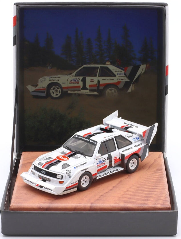 Audi Sport Quattro S1 E2 #1 Winner Pikes Peak 1987 Walter Rohrl w/Collectors Box 1:43 IXO Model (view 3)