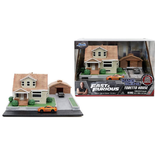 THIS ITEM IS AVAILABLE TO ORDER FROM OUR SUPPLIER - JADA JAD33668 NANO DOM TORETTO HOUSE DIORAMA FAST AND FURIOUS