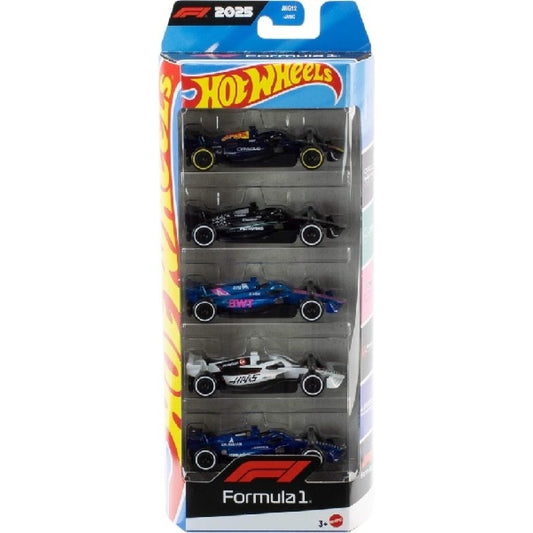 1:64 Hot Wheels Formula 1 2025 - 5 Car Pack JLN11