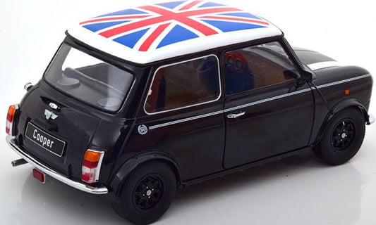 Available To Order – Mini Cooper Black/White w/Union Jack (RHD) 1:12 (KKS DC120052R)