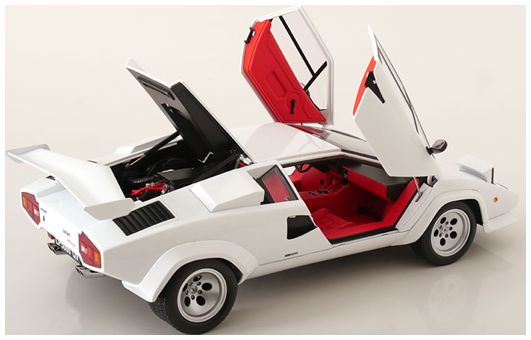 Available To Order – Lamborghini Countach LP 5000S QV White 1985 1:12 (KKS DC120142)
