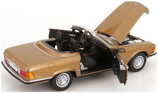 Available To Order – Mercedes 450SL R107 Europe 1985 Gold Metallic 1:12 (KKS DC120182)