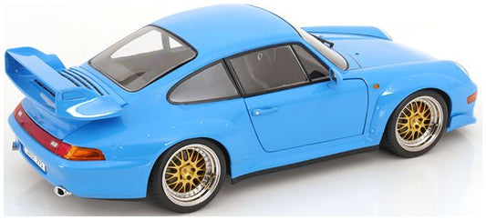 Available To Order – Porsche 911 (993) GT2 BBS Rims 1996 Riviera Blue 1:12 (KKS DC120283B)