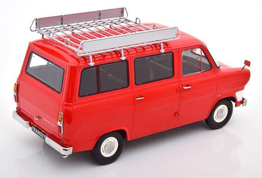 Available To Order – Ford Transit Bus 1965 with Roof Rack Red 1:18 (KKS DC180465)