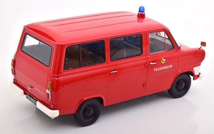 Available To Order – Ford Transit Bus 1965 Feuerwehr/Fire Brigade 1:18 (KKS DC180467)