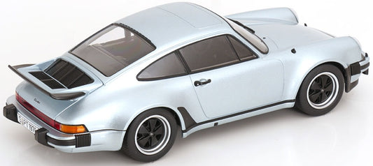 Porsche 911 (930) Turbo 3.0 1976 Polar Silver 1:18 KK Scale Model (view 2)