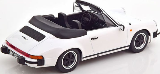 Available To Order – Porsche 911 SC Cabrio 1983 White w/Extra Softtop 1:18 (KKS DC180751)