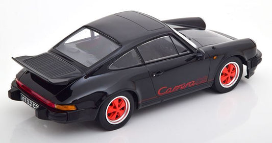 Available To Order – Porsche 911 Carrera 3.2 Black/Red Clubsport 1989 1:18 (KKS DC180873)