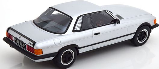Available To Order – Mercedes 500 SLC 6.0 AMG C107 1985 Silver Matt Black 1:18 (KKS DC180891)