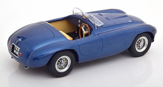 Available To Order – Ferrari 166 MM Barchetta 1949 Blue Metallic 1:18 (KKS DC180912)