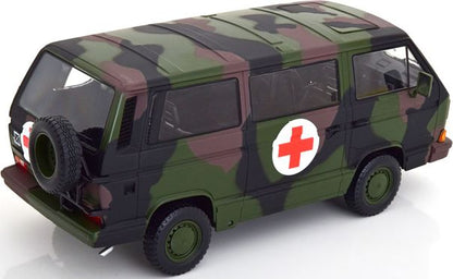 Available To Order – VW T3 Bus German Army Ambulance 1987 Camouflage 1:18 (KKS DC180969S)