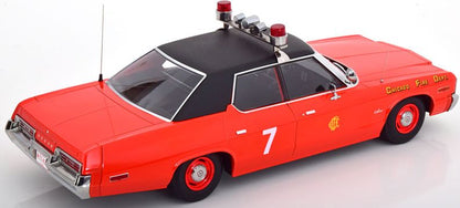 Available To Order – Dodge Monaco 1974 Chicago Fire Department Red/Black 1:18 (KKS DC181125)