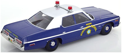 Available To Order – Dodge Monaco Nevada Highway Patrol 1974 - Blue/Silver 1:18 (KKS DC181155)