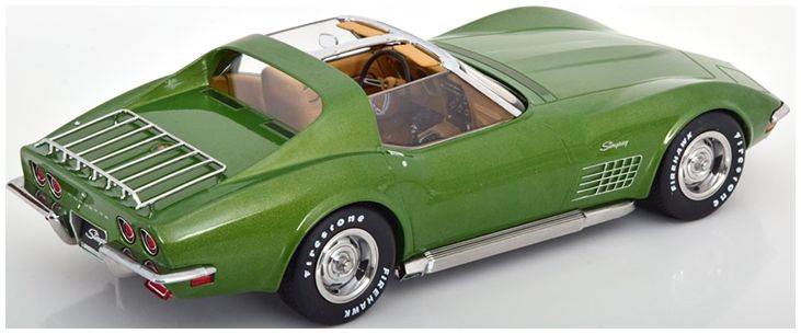 Available To Order – Chevrolet Corvette C3 1972 Light Green Metallic 1:18 KK Scale Model (KKS DC181221)