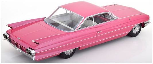 Available To Order – Cadillac Series 62 Coupe DeVille 1961 Pink Metallic 1:18 (KKS DC181254)