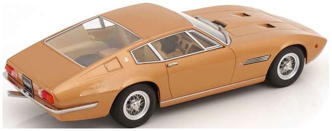 Available To Order – Maserati Ghibli Coupe 1969 Gold Metallic 1:18 (KKS DC181274)