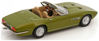 Available To Order – Maserati Ghibli Spyder 1970 Light Green Metallic w/Alloy Rims 1:18 (KKS DC181302)