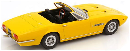 Available To Order – Maserati Ghibli Spyder 1970 Yellow w/Spoke Rims 1:18 (KKS DC181303)