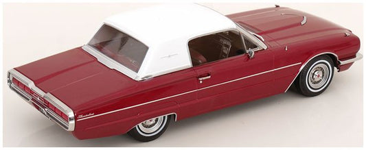 Available To Order – Ford Thunderbird Coupe 1966 Metallic Red White 1:18 (KKS DC181382)