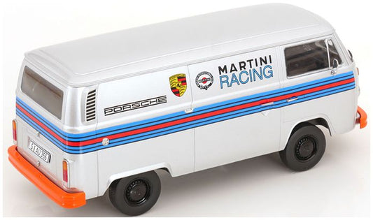 Available To Order – VW T2b Delivery Van 1972 Porsche Martini Racing Silver 1:18 (KKS DC181416)