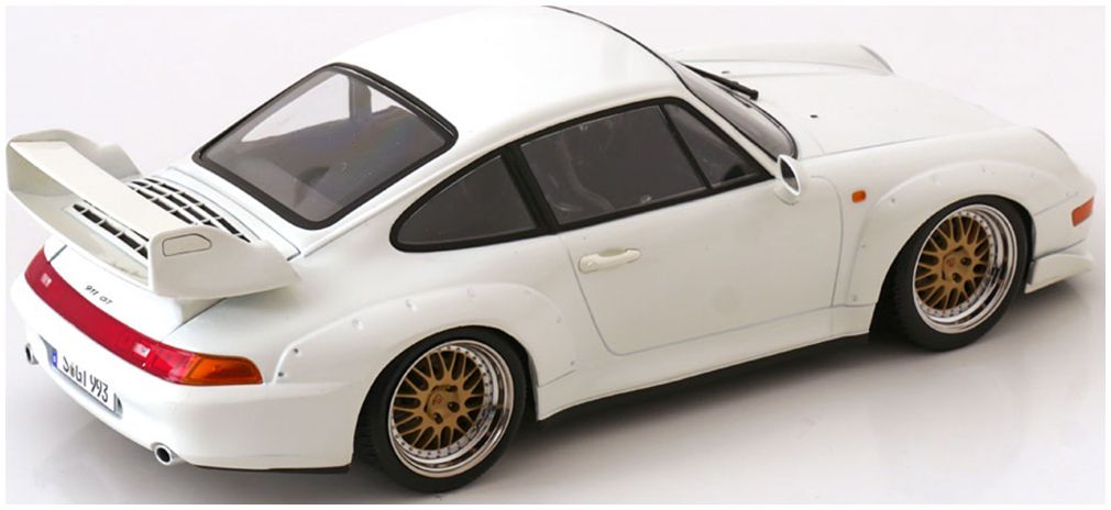 Available To Order – Porsche 911 (993) GT2 1996 BBS Rims White 1:18 (KKS DC181424B)