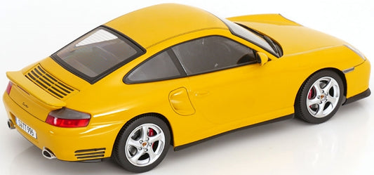 Porsche 911 (996) Turbo 2000 Yellow 1:18 KK Scale Model (view 2)